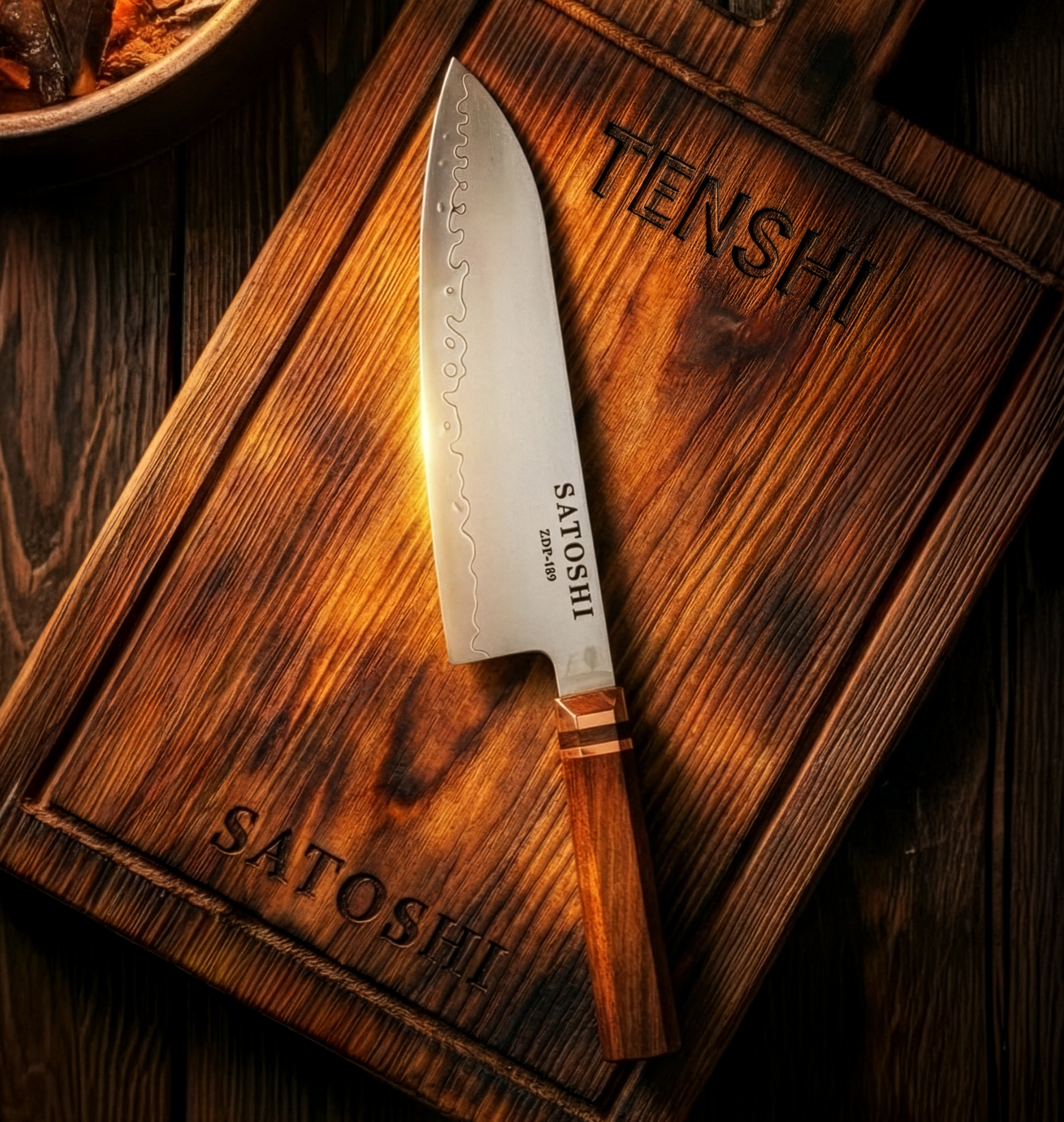 ™SATOSHI TENSHI ZDP-189 | סכין סנטוקו ט׳נשי