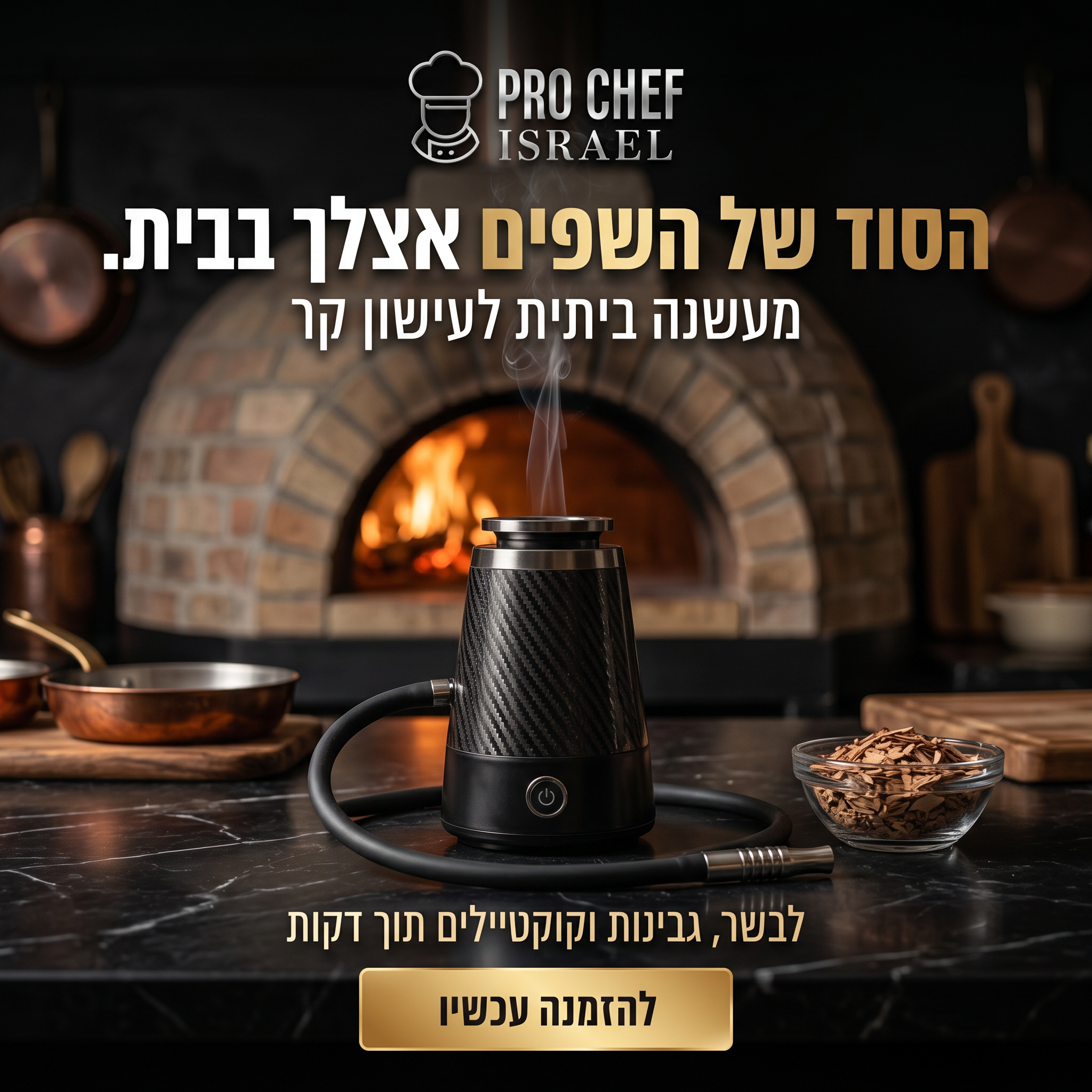 Pro Chef Israel | מעשנה ביתית מקצועית (מחיר השקה)
