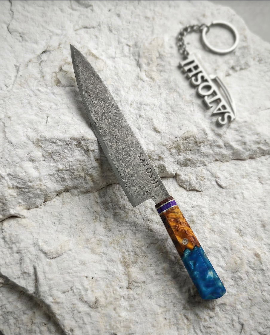 ™SATOSHI KNIVES | סכין גיוטו 21.3 ס״מ