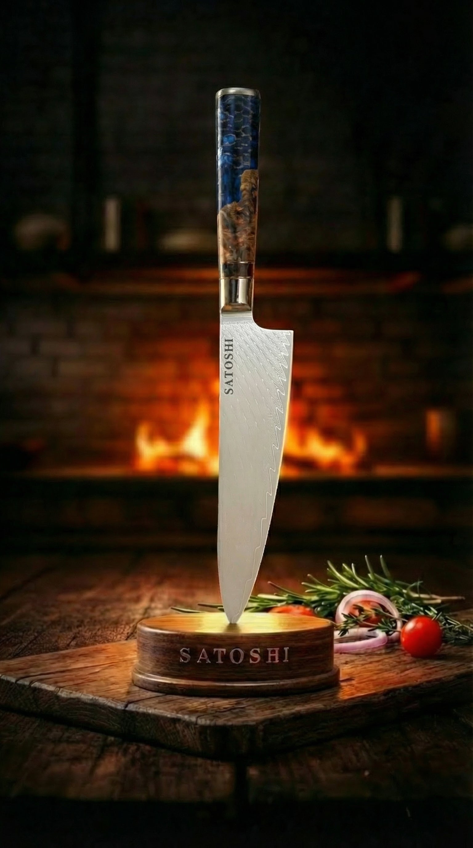 ™SATOSHI HONO (炎) | סכין שף גיוטו הונו