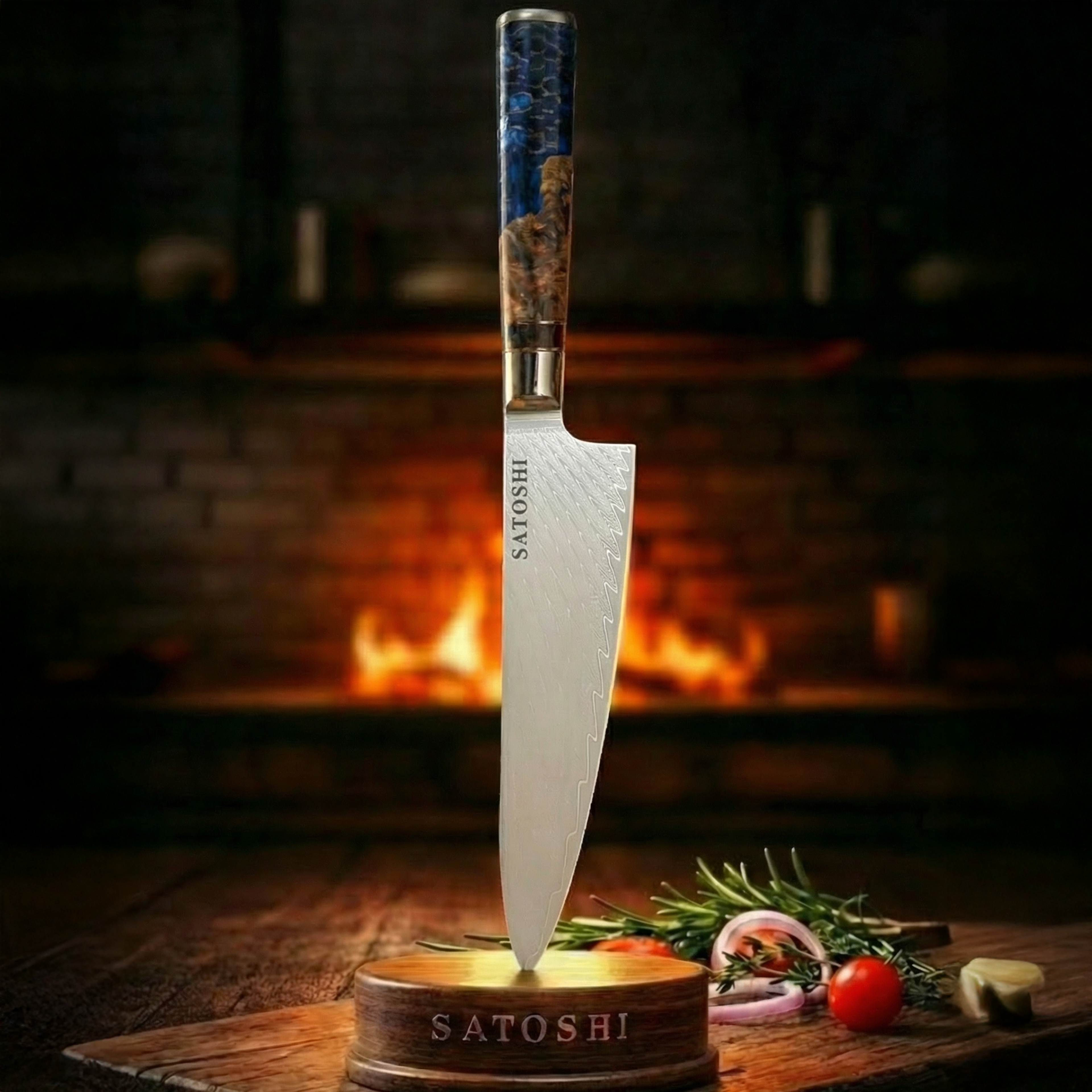 ™SATOSHI HONO (炎) | סכין שף גיוטו הונו