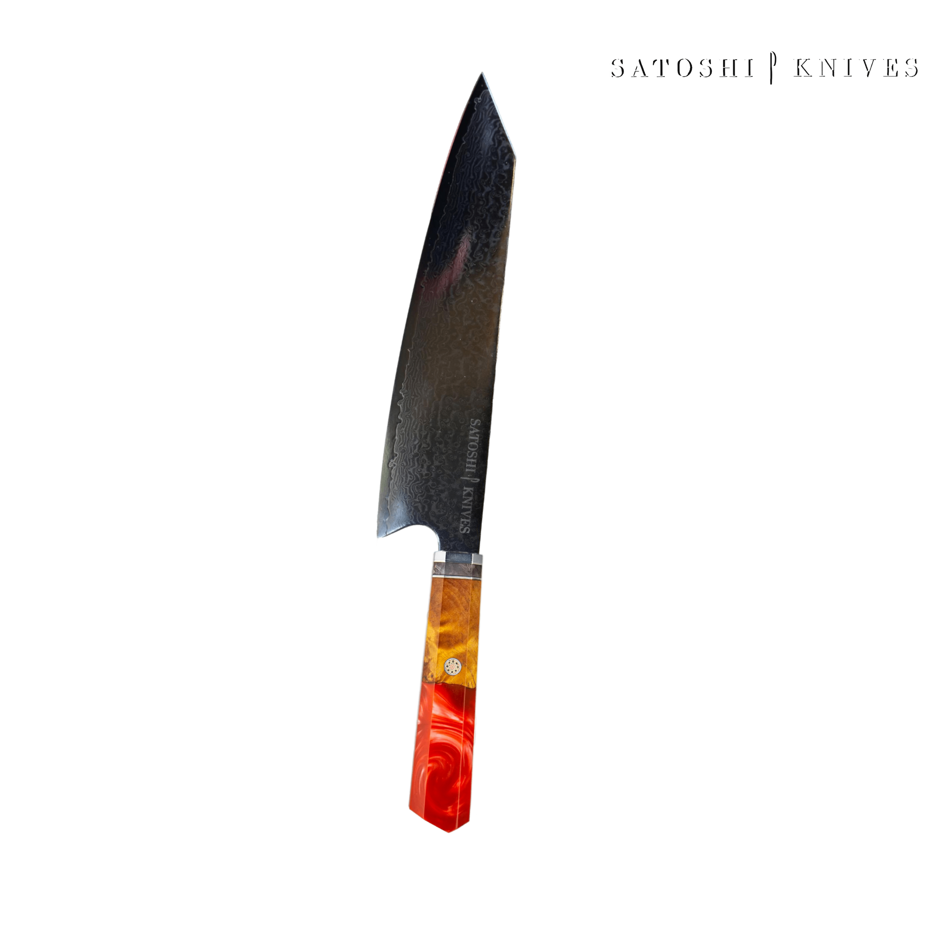 ™SATOSHI KNIVES | סכין קיריצוקה 21 ס״מ (אדום)