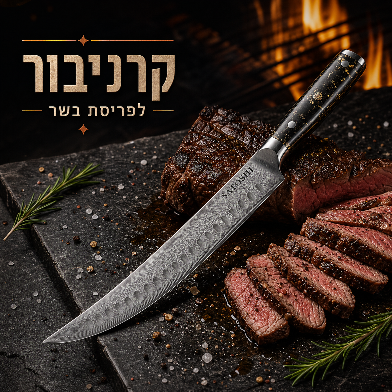 ™SATOSHI | סכין קרניבור 25 ס״מ